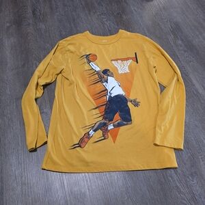 Boys Large Basketball Long Sleeve Shirt
